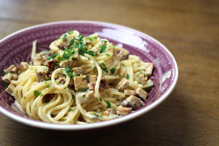 Spaghetti Carbonara für Veggies - My Simple Life